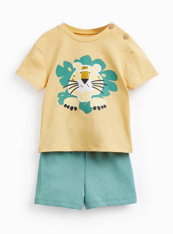 Tiger Graphic T-Shirt & Shorts Set 9-12 months